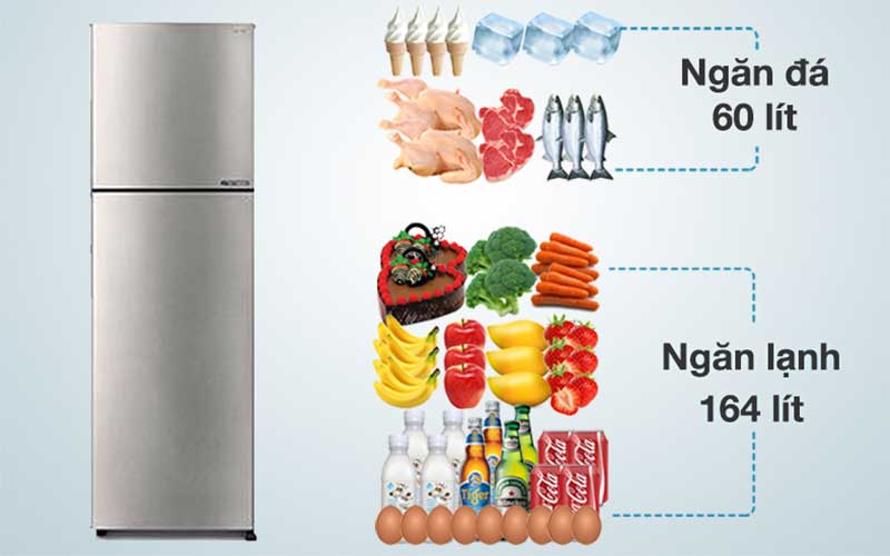 Tủ lạnh Inverter Sharp SJ-X252AE-SL/DS - Hàng chính hãng