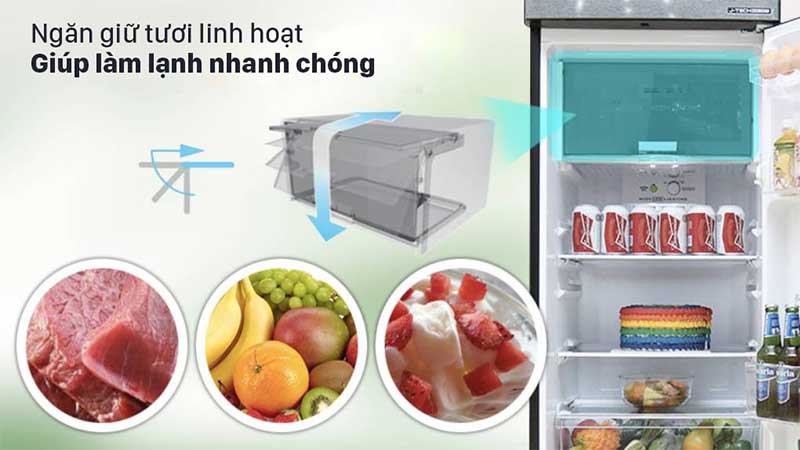 Tủ lạnh Inverter Sharp SJ-X281E-SL - Hàng chính hãng