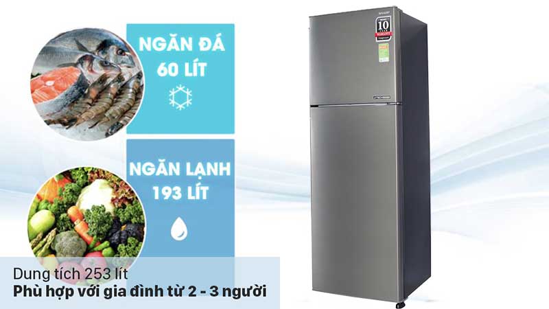 Tủ lạnh Inverter Sharp SJ-X281E-SL - Hàng chính hãng