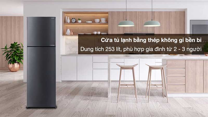 Tủ lạnh Inverter Sharp SJ-X282AE-DS/SL - Hàng chính hãng