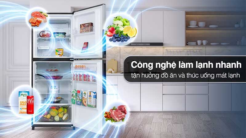 Tủ lạnh Inverter Sharp SJ-XP352AE-SL/DS - Hàng chính hãng