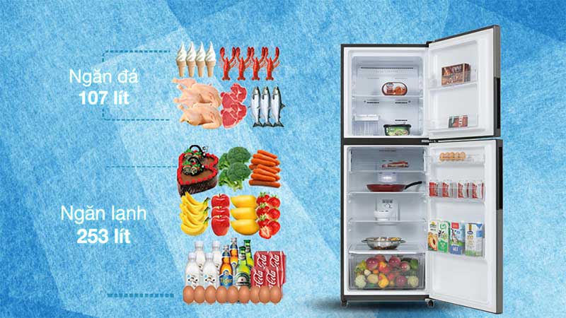 Tủ lạnh Inverter Sharp SJ-XP382AE-DS/SL - Hàng chính hãng