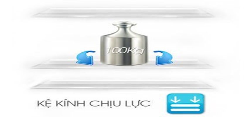 Khay ngăn bằng kính chịu lực của tủ lạnh Inverter Sharp SJ-XP430PG-BK