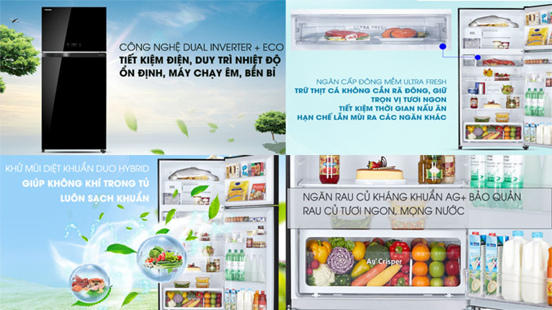 Công nghệ của Tủ lạnh Inverter Toshiba 608 lít GR-AG66VA (XK)