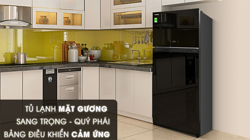 Thiết kế sang trọng của Tủ lạnh Inverter Toshiba 608 lít GR-AG66VA (XK)