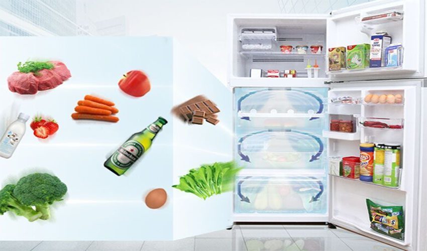 Công nghệ luồng khí vòng cung của tủ lạnh Inverter Toshiba GR-AG41VPDZ-XK