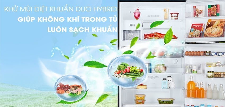 Công nghệ khử mùi diệt khuẩn của tủ lạnh Inverter Toshiba GR-AG58VA-GG