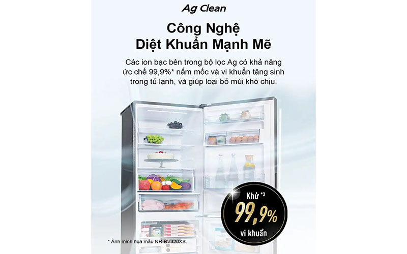 Tủ lạnh Panasonic Inverter 255 lít NR-SP275CPSV - Hàng chính hãng