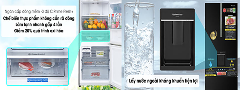 Tủ lạnh Panasonic Inverter 417 lít NR-BX471GPKV - Hàng chính hãng