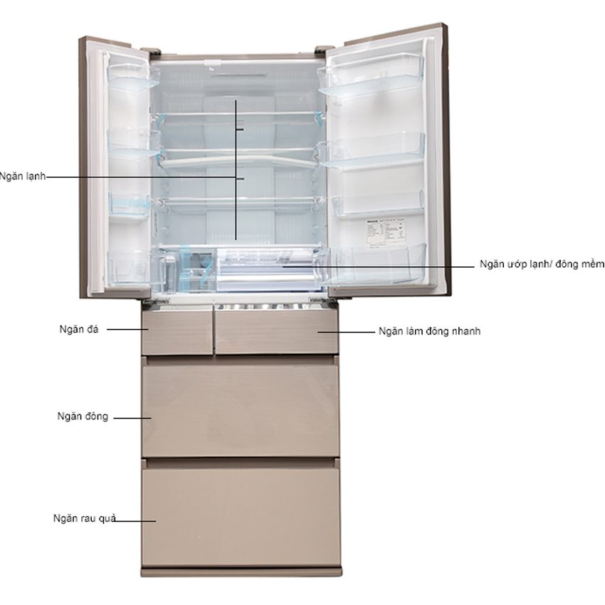 Thành phần tủ lạnh Panasonic NR-F510GT-N2