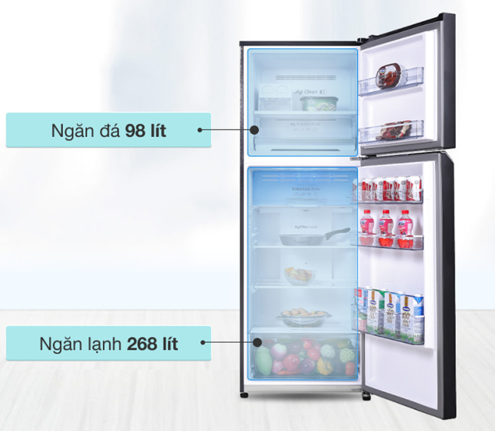 Tủ lạnh Panasonic inverter 366 lít NR-TL381VGMV - Hàng chính hãng