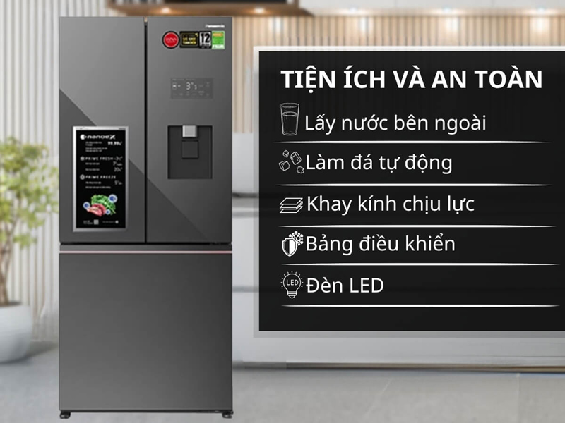 Tủ lạnh Panasonic inverter 495 lít NR-CW530XMMV - Hàng chính hãng