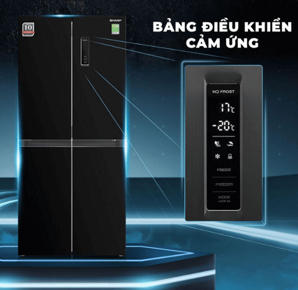 Tủ lạnh Sharp SJ-FX420V-DS (404 Lít) - Hàng chính hãng