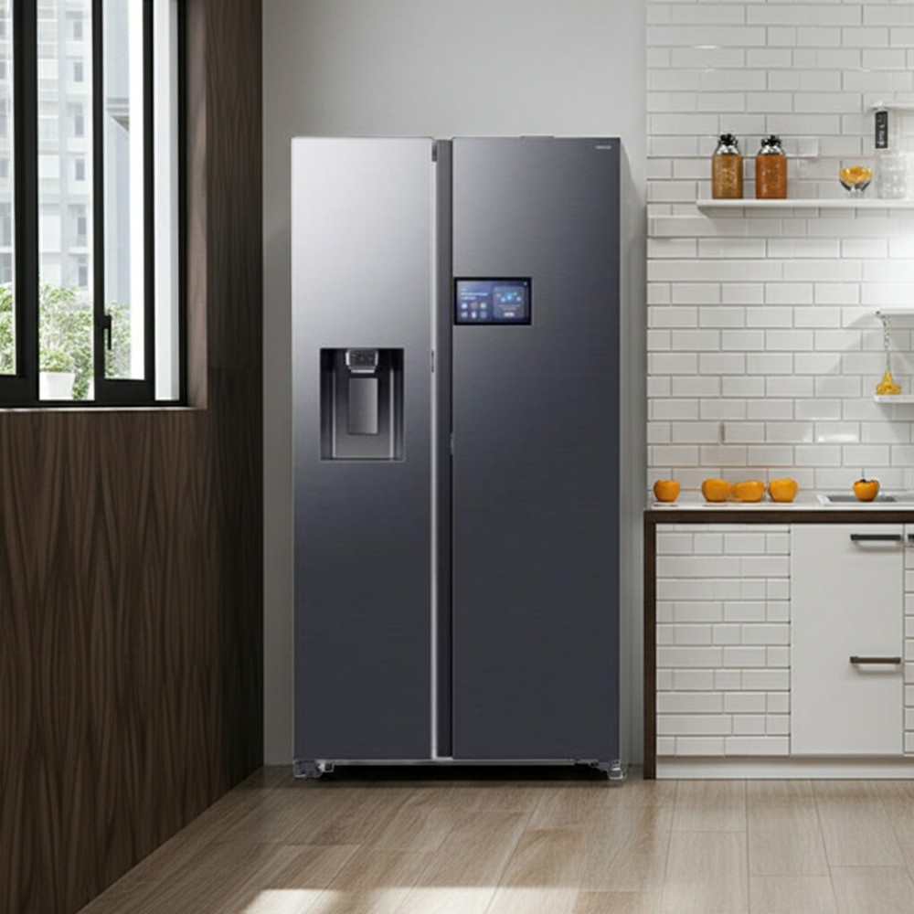 Tủ lạnh Samsung inverter 615 lít Side By Side AI Home RS90F64EDTEU - Hàng chính hãng