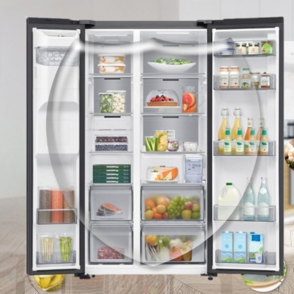 Tủ lạnh Samsung inverter 615 lít Side By Side AI Home RS90F64EDTEU - Hàng chính hãng