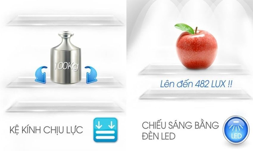 Chất liệu của tủ lạnh Side By Side Sharp SJ-FX688VG-RD