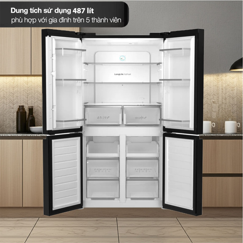 Tủ lạnh Side By Side Teka RMF-74830-DSS 487L - Hàng chính hãng