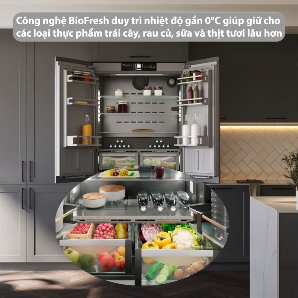 Tủ lạnh Side By Side lắp âm Liebherr ECBNe 8872-20 - Hàng chính hãng