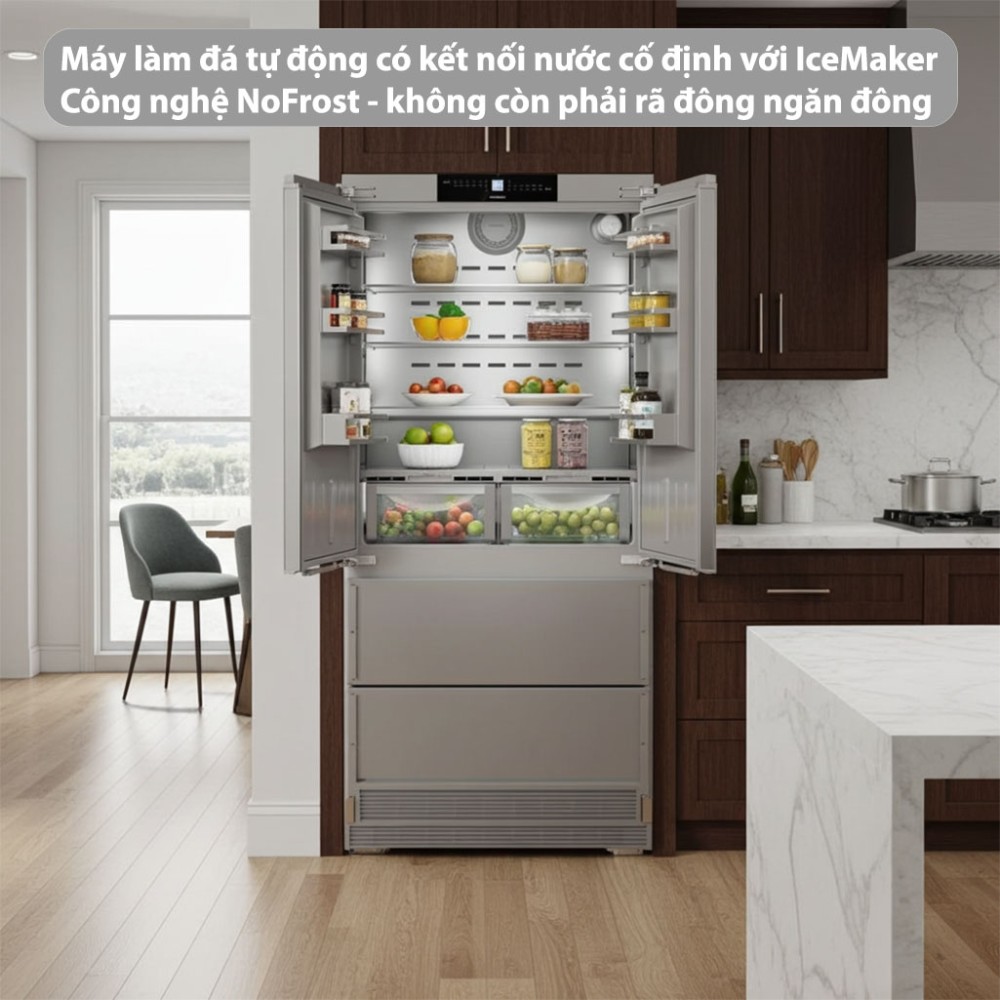 Tủ lạnh Side By Side lắp âm Liebherr ECBNe 8872-20 - Hàng chính hãng