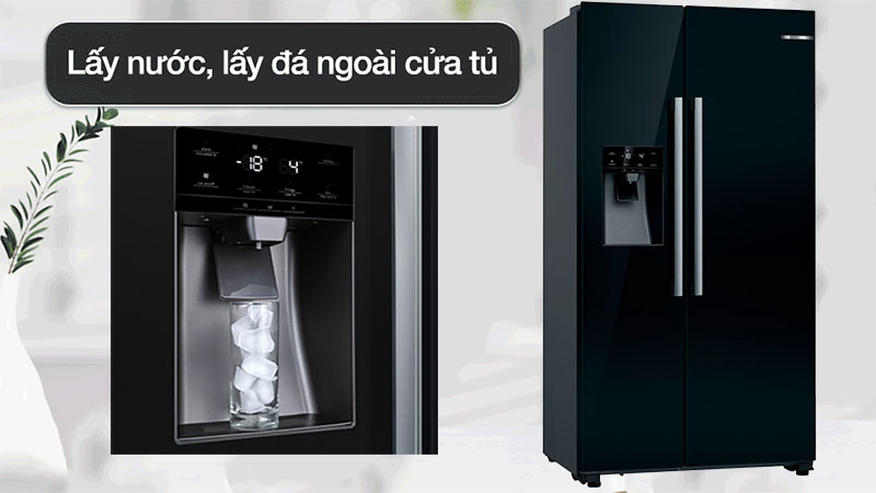 Thiết kế của Tủ lạnh Side by Side Bosch KAD93VBFP