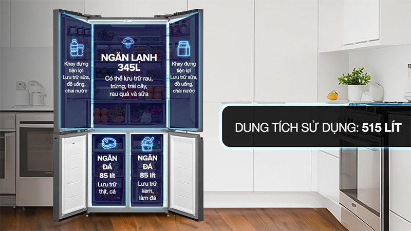 Tủ lạnh Toshiba Inverter 515 lít GR-RF677WI-PGV(22)-XK - Hàng chính hãng