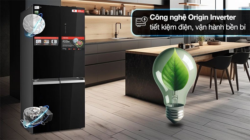 Tủ lạnh Toshiba Inverter 515 lít GR-RF677WI-PGV(22)-XK - Hàng chính hãng