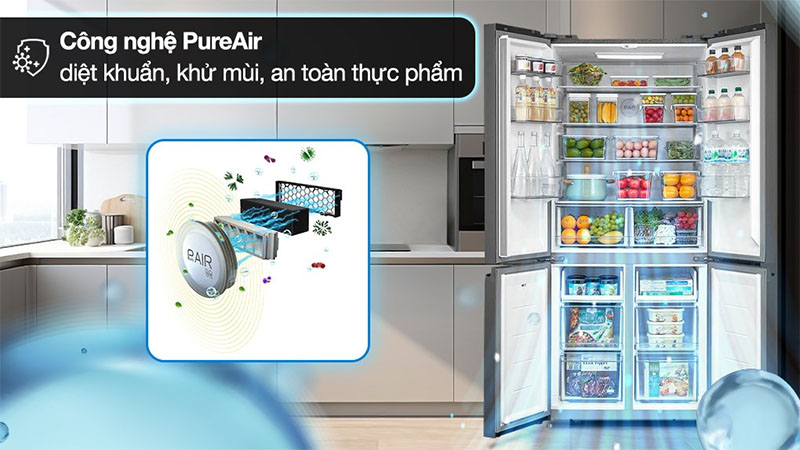 Tủ lạnh Toshiba Inverter 515 lít GR-RF677WI-PGV(22)-XK - Hàng chính hãng