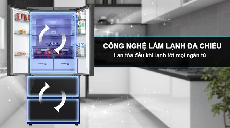 Công nghệ làm lạnh đa chiều, làm lạnh nhanh và sâu 