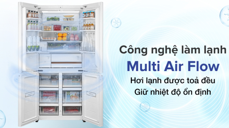 Tủ lạnh Toshiba inverter 535 lít GR-RF695WI-PGV(67) - Hàng chính hãng