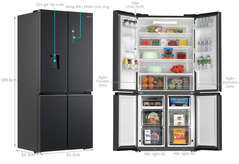 Khay kệ bên trong tủ bằng kính chịu lực cho độ bền cao