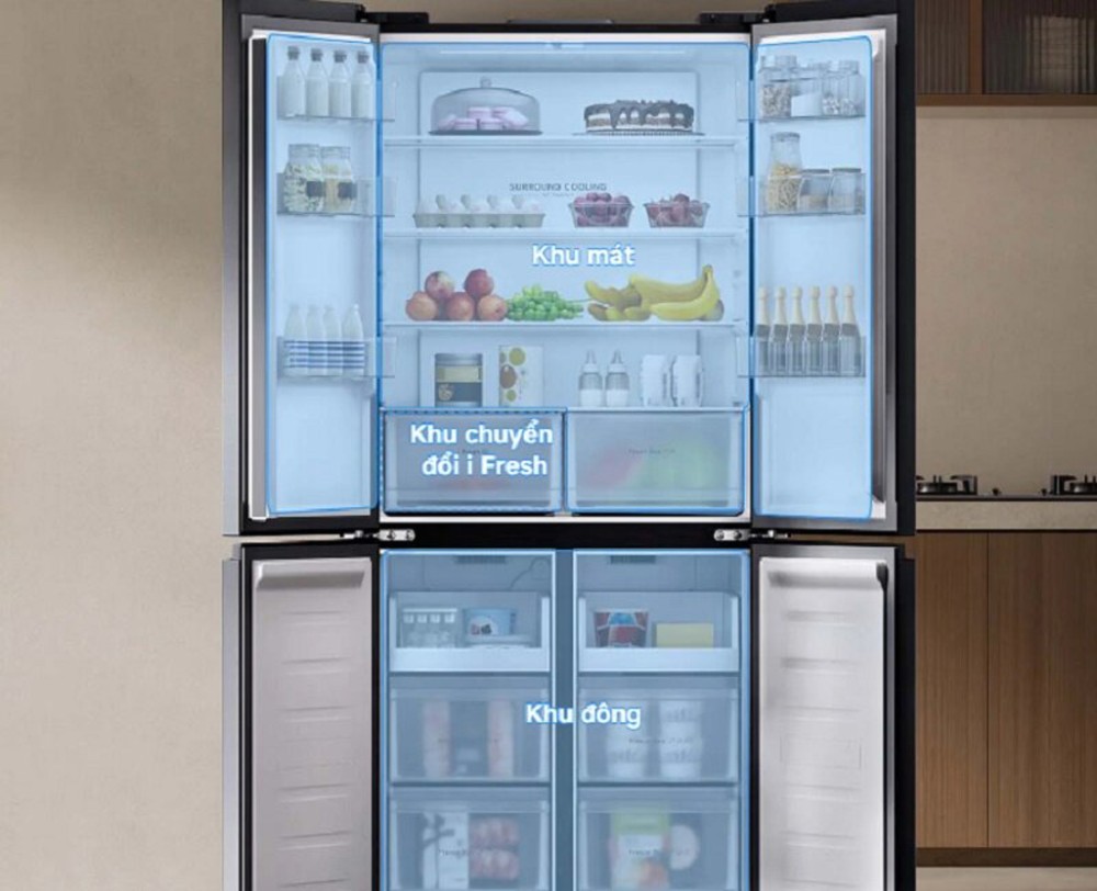 Tủ lạnh Xiaomi Mijia Cross Door 510 lít MRC51HMPAVN - Hàng chính hãng