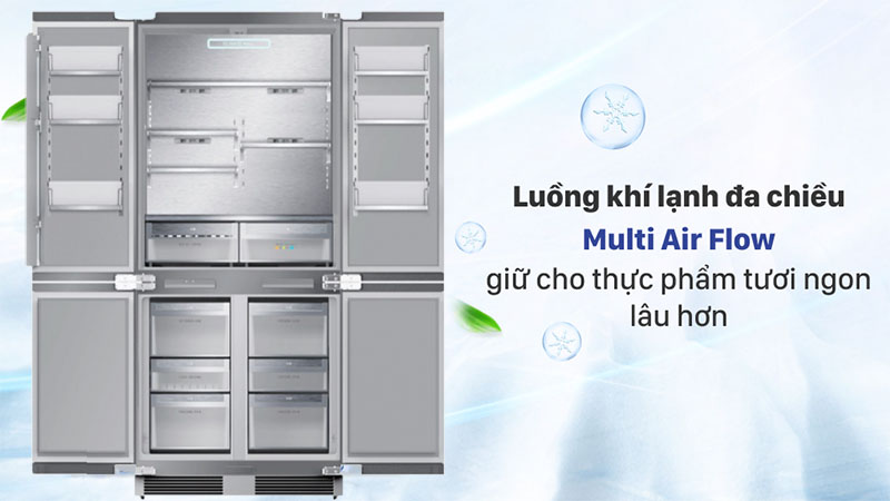 Tủ lạnh âm toàn phần Kaff KF-BI540W-LUXURY - Hàng chính hãng