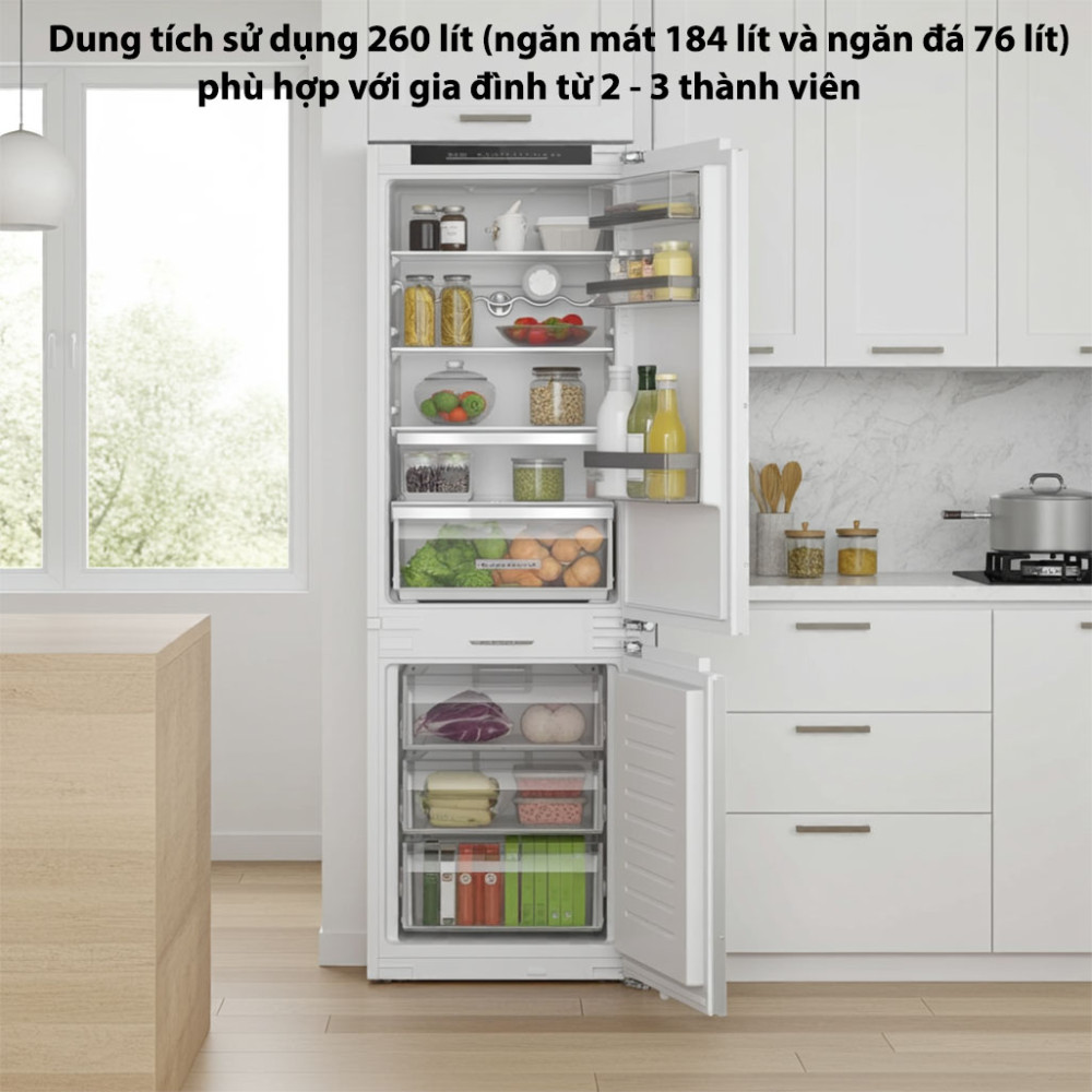 Tủ lạnh âm tủ Bosch KIN86ADD0 serie 6 - Hàng chính hãng