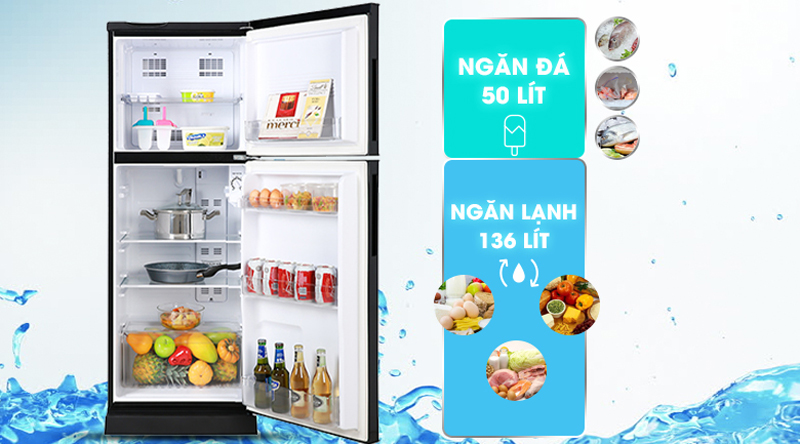 Tủ lạnh Aqua Inverter 186 lít AQR-T219FA - Hàng chính hãng