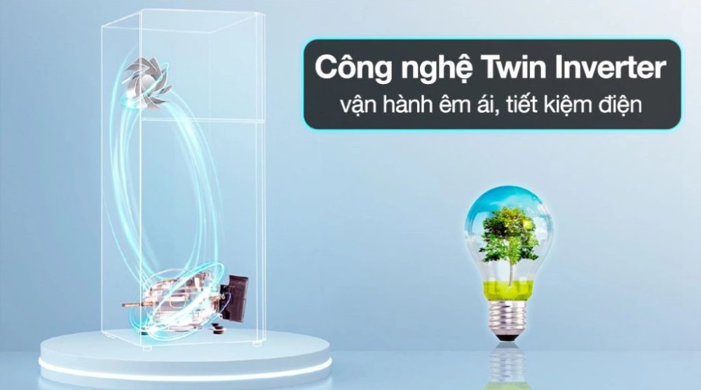 Tủ lạnh Aqua Inverter 236 lít AQR-T260FA(FB) - Hàng chính hãng