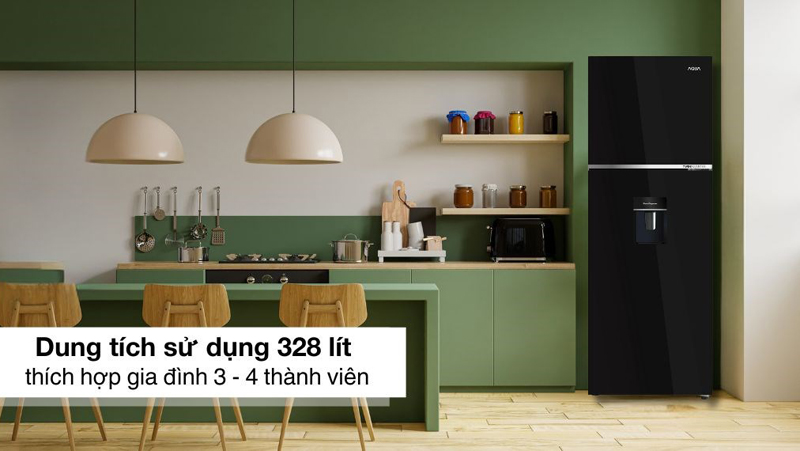 Tủ lạnh Aqua Inverter 328 lít AQR-T380FA(WGB) - Hàng chính hãng