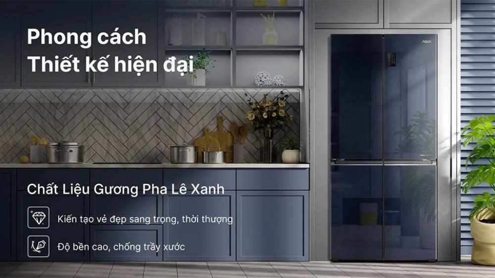 Tủ lạnh Aqua inverter 469 lít AQR-M560XA(GL) - Hàng chính hãng