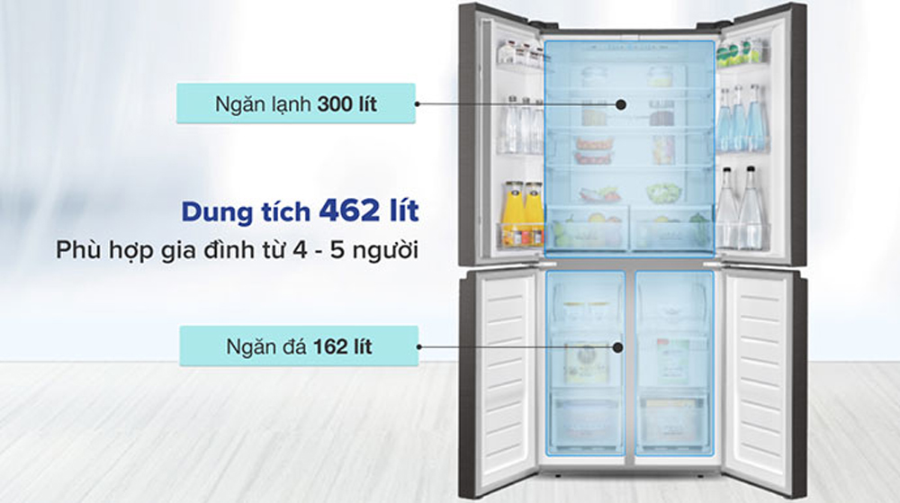 Tủ lạnh Casper Inverter 462 lít RM-520VT - Hàng chính hãng