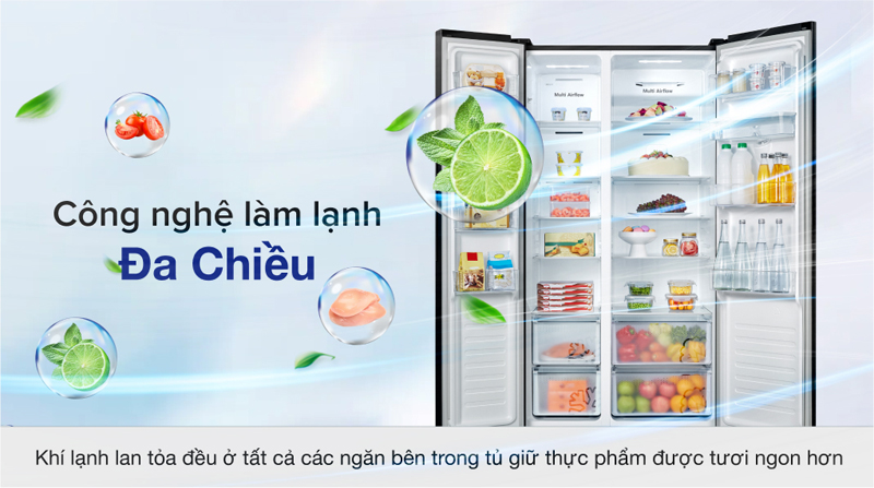 Tủ lạnh Casper Inverter 551 lít RS 575VBW - Hàng chính hãng