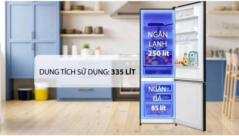 Tủ lạnh Electrolux inverter 335 lít EBB3742M-H - Hàng chính hãng