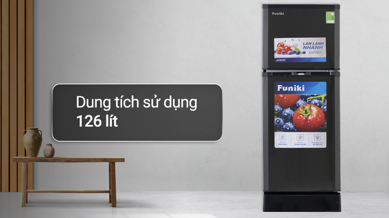 Tủ lạnh Funiki 126 lít HR T6126TDG - Hàng chính hãng
