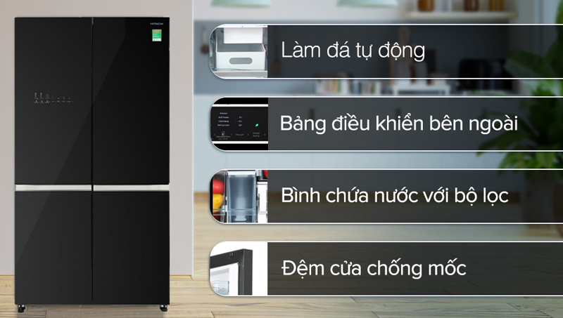 Tủ Lạnh Hitachi R-WB640VGV0(GBK) - Hàng chính hãng