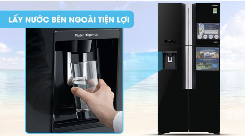 Tủ lạnh Hitachi inverter R-FW690PGV7 (GBK) - Hàng chính hãng