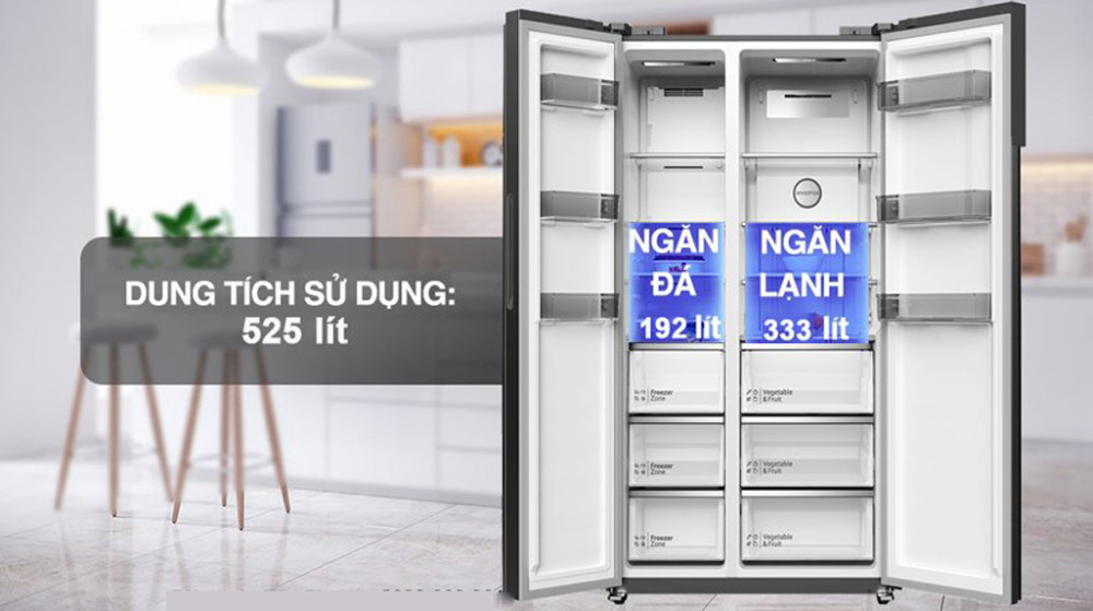 Tủ lạnh Hitachi inverter 525 lít HRSN9552DDXVN - Hàng chính hãng