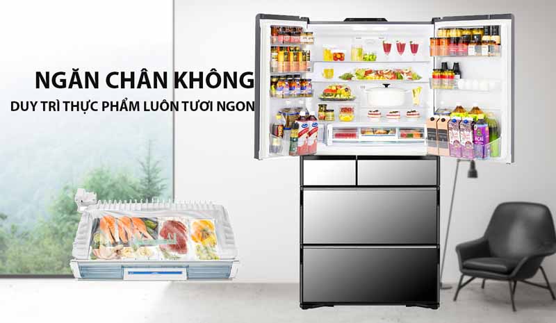 Tủ lạnh Hitachi inverter Multi Door R-ZX740KV X - Hàng chính hãng
