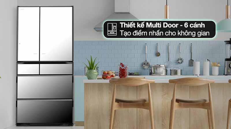 Tủ lạnh Hitachi inverter Multi Door R-ZX740KV X - Hàng chính hãng