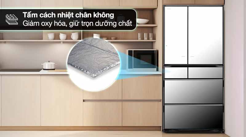 Tủ lạnh Hitachi inverter Multi Door R-ZX740KV X - Hàng chính hãng
