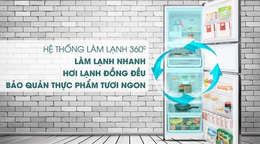 Tủ lạnh inverter 340 lít Electrolux EME3700H-H - Hàng chính hãng