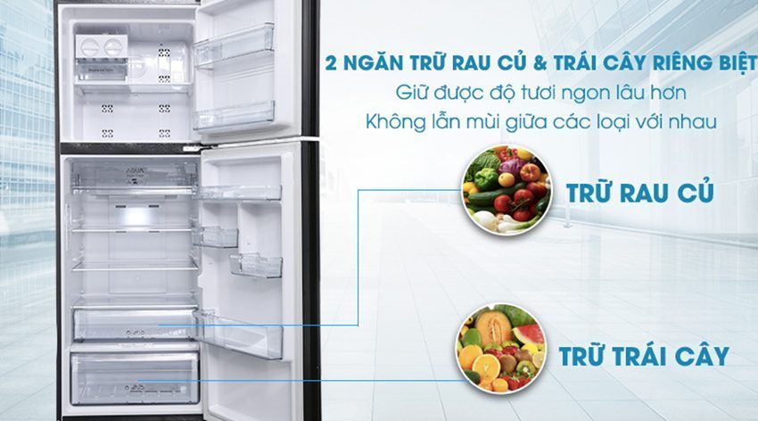 Tủ lạnh inverter 345 lít Aqua AQR-IG356DN GBN - Hàng chính hãng