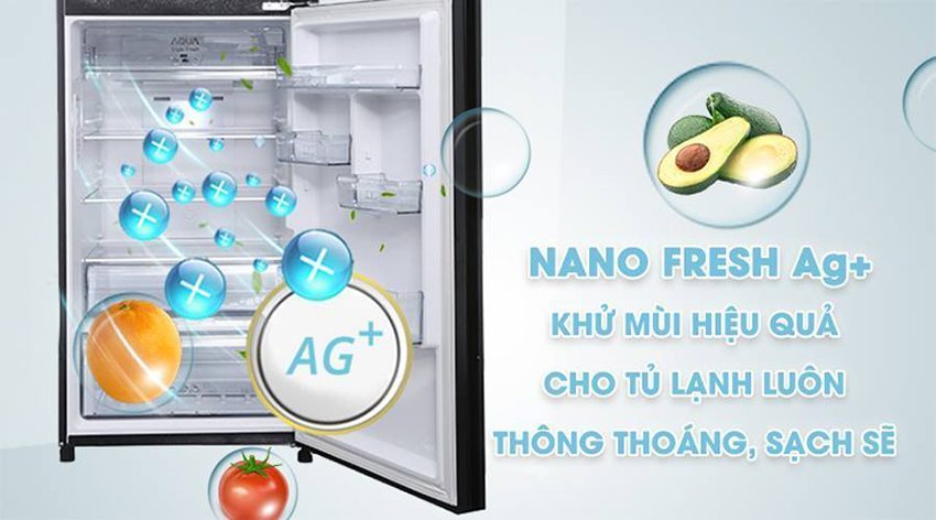 Tủ lạnh inverter 345 lít Aqua AQR-IG356DN GBN - Hàng chính hãng